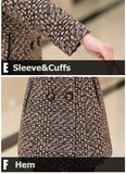 Elegant Wool Blends Women Winter Coat