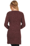 Flattering Women's Open Front Patch Pocket Knit Cardigan Sweater - ShopWayMore