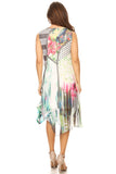 Women's Printed Multicolor Lightweight Sleeveless Dress