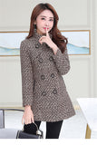 Elegant Wool Blends Women Winter Coat