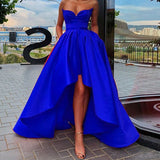 Strapless High-low Formal Prom Dress