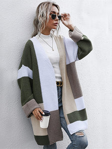 Mixed Color Duster Sweater