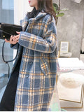 Cashmere Woolen Plaid Coat