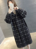 Cashmere Woolen Plaid Coat