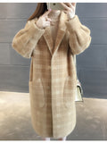 Cashmere Woolen Plaid Coat