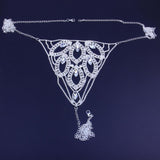 Underwear Body Chain Crystal Thong