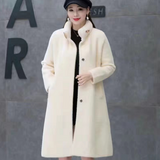 Thick Classy Stripe Coat With Pin