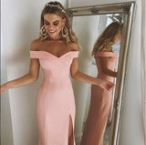 Long Off Shoulder Formal Dress