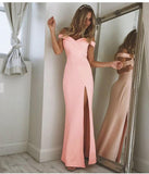 Long Off Shoulder Formal Dress